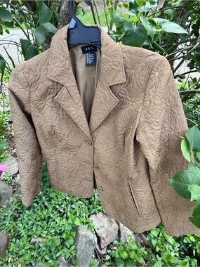 RQT brand Women's Quilted Tan Blazer Jacket